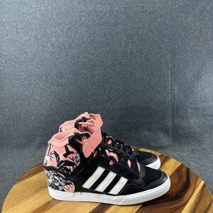 Adidas Extaball Flower High Top Sneakers Womens 9 Shoes Rare Hip Hop S74998